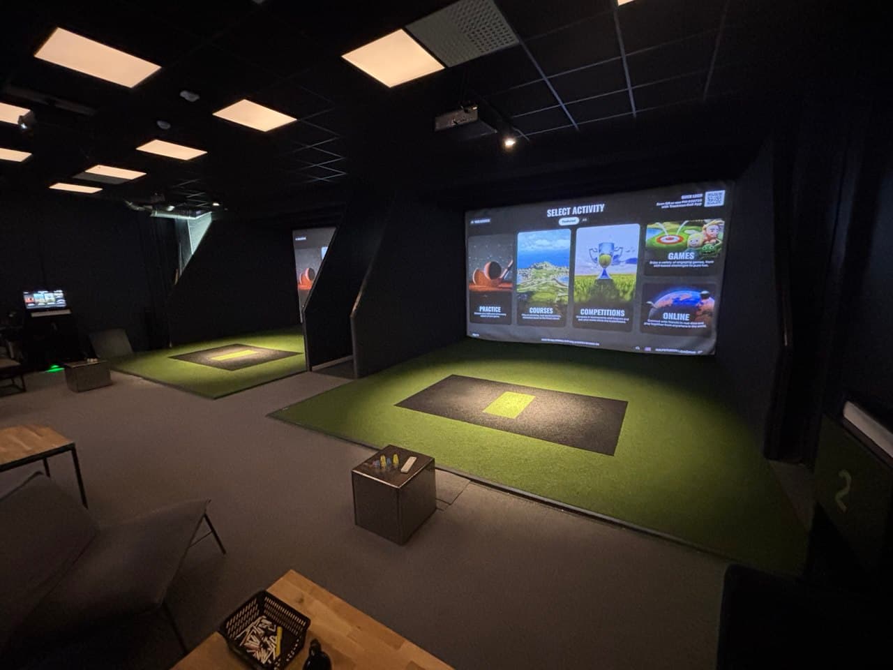 Golfspel i simulator