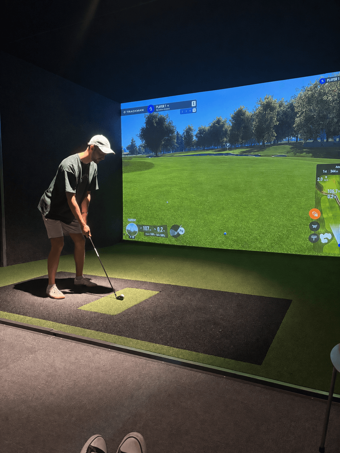 Spelmiljö i Golfstudion Lidköping