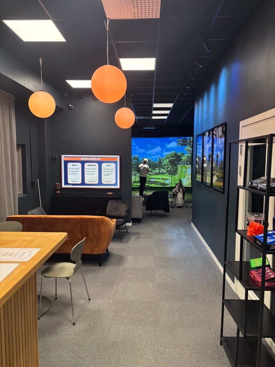 Lounge i Golfstudion